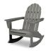 POLYWOOD® Vineyard Adirondack Rocking Chair in Gray | 36.5 H x 29.25 W x 34.5 D in | Wayfair ADR400GY