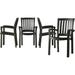 Mistana™ Accomac Stacking Patio Dining Armchair Plastic/Resin in Green | 36 H x 23 W x 18 D in | Wayfair RDBS3788 30043286