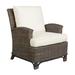 Armchair - Panama Jack Sunroom Exuma 30" Wide Polyester Armchair Rattan/Wicker | 34 H x 34 W x 30 D in | Wayfair PJS-3001-KBU-LC/RC-294