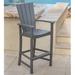 POLYWOOD® Quattro Adirondack Bar Chair in Blue | 51.5 H x 24.75 W x 23.75 D in | Wayfair QLD202AR