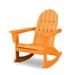 POLYWOOD® Vineyard Adirondack Rocking Chair in Orange/Yellow | 36.5 H x 29.25 W x 34.5 D in | Wayfair ADR400TA