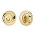 Rockwell Security Low Profile Single Cylinder Deadbolt Brass in Yellow | 2.5625 H x 2.5625 W x 1.51 D in | Wayfair IADD100001