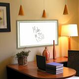 Rayne Mirrors Wall Mounted Dry Erase Board Wood/Manufactured Wood in Brown/White | 100 H x 28 W x 1.25 D in | Wayfair W55/24.5-96.5