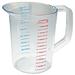 Rubbermaid Commercial Products Bouncer 8-Cup Plastic Measuring Cup Plastic | 8 H x 5.5 W x 8.875 D in | Wayfair FG321700CLR