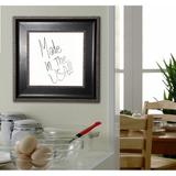 Rayne Mirrors Wall Mounted Dry Erase Board Wood/Manufactured Wood in Black/Brown | 50.25 H x 50.25 W x 2 D in | Wayfair W08/4242