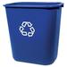 Rubbermaid Commercial Products Container 7.03 Gallon Recycling Bin Plastic in Blue | 15 H x 14.5 W x 10.25 D in | Wayfair RCP295673BE