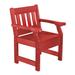 Wildridge Contemporary Patio Dining Chair Plastic/Resin in Red | 37 H x 27 W x 23 D in | Wayfair LCC-123-cardinal red