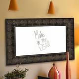 Rayne Mirrors Feathered Accent Wall Mounted Dry Erase Board Wood in Gray | 43 H x 37 W x 1.25 D in | Wayfair W49/30.5-36.5