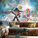 Room Mates Captain Jake & the Never Land Pirates Chair Rail Prepasted 10.5' x 72" Wall Mural in Blue/Gray | 72 W in | Wayfair JL1387M
