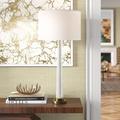 Gabby Wade 36" Table Lamp Resin/Linen/Metal in White/Yellow | 36 H x 16 W x 16 D in | Wayfair SCH-155160