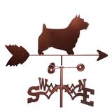 SWEN Products Rivas Norwich Australian Terrier Dog Weathervane Metal/Steel in Brown/Gray | 30 H x 21 W x 15.5 D in | Wayfair 1254-Garden