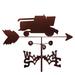 SWEN Products Tractor Combine Weathervane Metal/Steel in Brown/Gray | 30 H x 21 W x 15.5 D in | Wayfair 1138-Flat