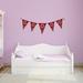 Sweetums Wall Decals Floral Bunting Banner Wall Decal Vinyl in Red | 22 H x 60 W in | Wayfair 2720Cranberry