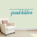 Sweetums Wall Decals God Gave Us Grandchildren Wall Decal Vinyl in Blue | 15 H x 48 W in | Wayfair 1978Teal