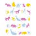 The Decal Guru Animal Alphabet Wall Decal Vinyl in Pink/Blue/Yellow | 27 H x 22 W in | Wayfair 1761-WALL-01-02