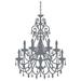 The Decal Guru Ornate Chandelier Wall Decal Vinyl in Gray | 48 H x 31 W in | Wayfair 1966-WALL-02-25