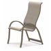 Red Barrel Studio® Hirotaka Supreme Stacking Patio Dining Chair Sling in Brown | 43.5 H x 25 W x 29.25 D in | Wayfair