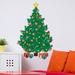 The Holiday Aisle® Traditional Christmas Tree Wall Decal Vinyl in Green | 37.01 H x 24.41 W in | Wayfair THDA8762 43905116