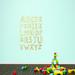 Sweetums Wall Decals Alphabet Doodle Wall Decal Vinyl in Yellow | 48 H x 32 W in | Wayfair 2703gold
