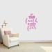 Sweetums Wall Decals Let Your Faith Be Bigger Than Your Fear Wall Decal Vinyl in Pink | 36 H x 27 W in | Wayfair 2709hotpink