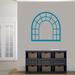 Sweetums Wall Decals Arched Window Frame Wall Decal Vinyl in Blue | 36 H x 36 W in | Wayfair 2806Teal