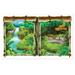 The Beistle Company Jungle Insta-View Wall Décor in Blue/Brown/Green | 38 H x 62 W in | Wayfair 52319