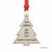 The Holiday Aisle® Merry Christmas Shaped Ornament w/ Gift Bag Wood in Brown | Wayfair 8BCB4BE0BBA544C7B66EE19B07915B33