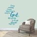 Winston Porter Turn My Worries Over To God Wall Decal Vinyl in Blue | 48 H x 34 W in | Wayfair 6A85AB8FFC5B4B20AE991A0C6F1E58BF