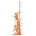 The Decal Guru Fairy Growth Chart Wall Decal Vinyl in Orange | 72 H x 20 W in | Wayfair 1937-WALL-01-03