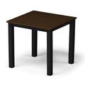 Telescope Casual Robinett Plastic/Resin Outdoor Side Table Plastic/Metal in Black/Brown | 19.5 H x 21 W x 21 D in | Wayfair 5008P1S01