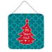 The Holiday Aisle® Christmas Contemporary Tree Sign Metal in Green/Blue | 8 H x 6 W in | Wayfair THLA4776 39992935