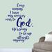 Winston Porter Turn My Worries Over To God Wall Decal Vinyl in Blue | 48 H x 34 W in | Wayfair DFE1B9D61BAA432FACBBE4E569BFE202