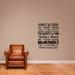 Winston Porter Man Rules Wall Decal Vinyl in Black | 36 H x 30 W in | Wayfair 6B7145A8DCF04CF4ABC62F15E36DFC6C