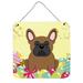 The Holiday Aisle® Easter Eggs Brown French Bulldog Wall Décor Metal in Brown/Gray/Yellow | 8 H x 6 W in | Wayfair THLA4788 39992952