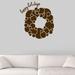 The Holiday Aisle® Maurin Happy Holidays Wreath Wall Decal Vinyl in Black/Brown | 24 H x 22 W in | Wayfair 7D0950BA8DD24A2A81B9C13F6882487C