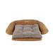 Zoey Tails Ortho Sleeper Comfort Couch Bolster Dog Bed Polyester in Brown | 4 H x 69 W x 48 D in | Wayfair 01536
