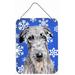 The Holiday Aisle® Winter Snowflakes Holiday Print on Plaque Metal in Blue | 16 H x 12 W x 0.02 D in | Wayfair THLA3547 39946108