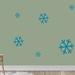 The Holiday Aisle® Snowflake 19 Piece Wall Decal Set Vinyl in Blue | 3 H x 3 W in | Wayfair C9DF6FDC7F5F48498B3B11E6FD023729