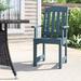 Lark Manor™ Arbnora Patio Dining Chair Plastic/Resin in Blue | 38.3 H x 19 W x 23.3 D in | Wayfair THRE8593 32013526