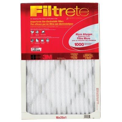3M Filtrete Micro Allergen Reduction Air Filter, Fiberglass, Size 25" H x 20" W x 1" D | Wayfair 9803DC-6