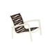 Tropitone South Beach EZ Span™ Patio Chair in Gray/White/Brown | 22.5 H x 26.5 W x 28.5 D in | Wayfair 230513WV_SNO_ABR