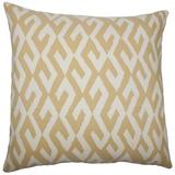 The Pillow Collection Yasunari Geometric Bedding Sham Cotton Blend | 26 H x 26 W in | Wayfair EURO-BAR-MER-M9943-ALABASTER-C75P25