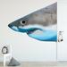 Highland Dunes Ermanno Great Shark Head Peel and Stick Wall Decal Vinyl in Blue/Gray | 28 H x 33 W in | Wayfair 38157E4EEF0D4C24AD3B02E7CADAC5CE