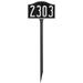 Montague Metal Products Inc. 1-Line Lawn Address Sign Metal | 6.5 H x 9.88 W x 0.25 D in | Wayfair BSP-0003P1-L-BS