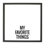 Wrought Studio™ My Favorite Things Wall Mounted Magnetic Board Manufactured Wood/Metal in Black/Brown | 24 H x 24 W x 2 D in | Wayfair