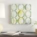 East Urban Home Metric Link III by Jennifer Goldberger - Painting Print on Canvas in Gray/Green | 14 H x 14 W x 2 D in | Wayfair