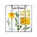 Gracie Oaks Wine & Cheese Wooden Sign Wall Décor in White | 16 H x 16 W in | Wayfair E9AF1650B5284764A00A0F9804682418