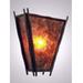 Millwood Pines Worrell 1-Light Wall Sconce Glass in Gray/Black/Brown | 12.5 H x 11 W x 4.5 D in | Wayfair 83B5B2FAB3EE4F25894B940BAF968A84