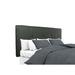 Winston Porter Hadassah Panel Headboard Upholstered/Polyester in Gray/Black | 26 H x 63 W x 3 D in | Wayfair 2F04231EFA544873BF4A5383AAD05B2D