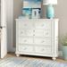 Lark Manor™ Aireon 9 Drawer 50" W Dresser Wood in White | 45.5 H x 50 W x 18 D in | Wayfair 5CCD3B3B9CCF4549B1E5D590CDD25D7B